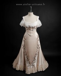 Robe du soir Belle epoque sur-mesure Atelier Artisane