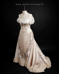Robe de bal Belle epoque sur-mesure Atelier Artisane