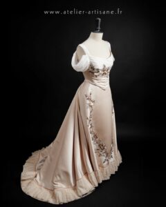 Robe de bal 1905 sur-mesure Atelier Artisane
