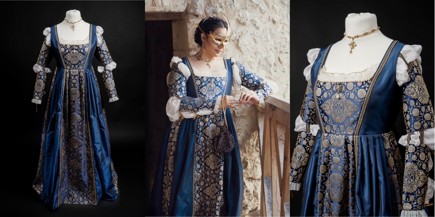 Renaissance Borgia bleue