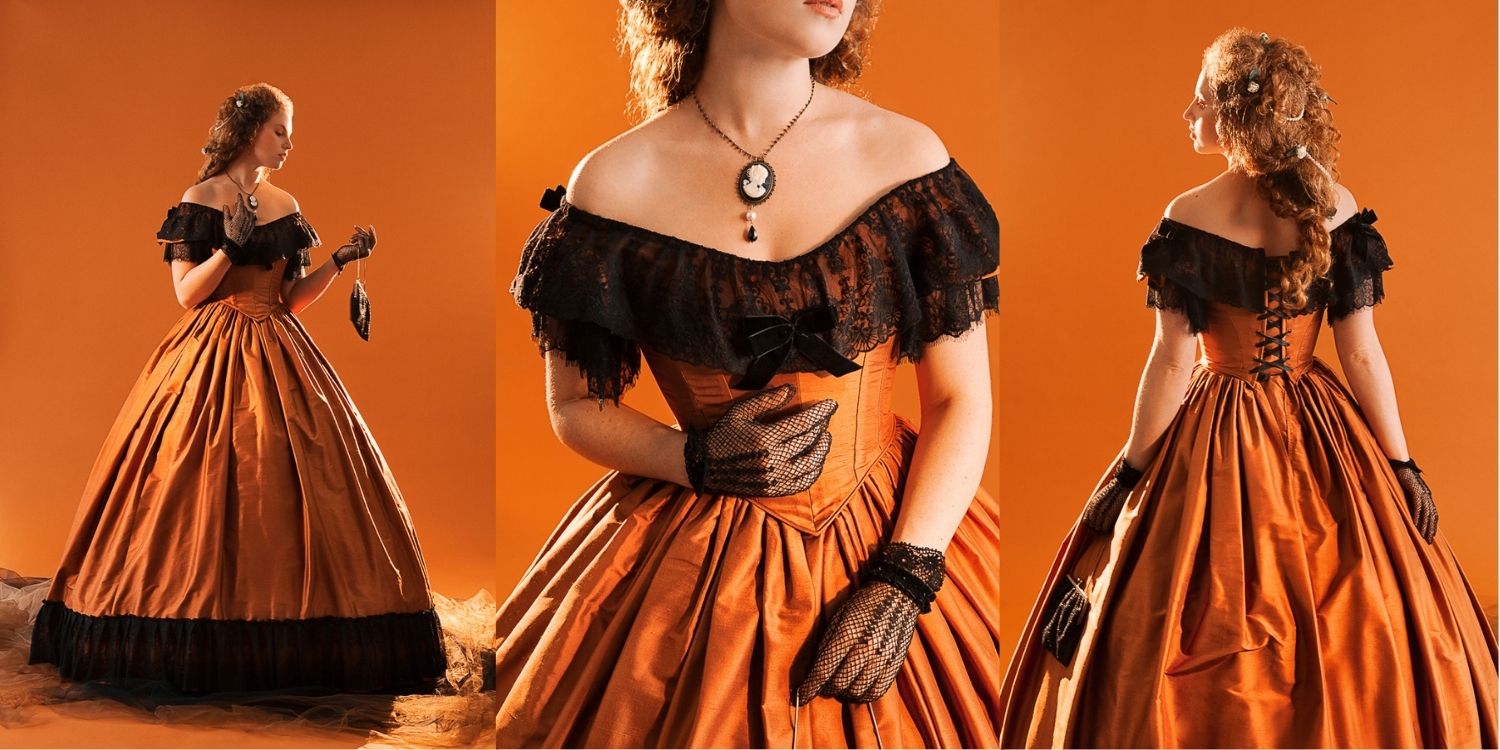 Robe crinoline 1850