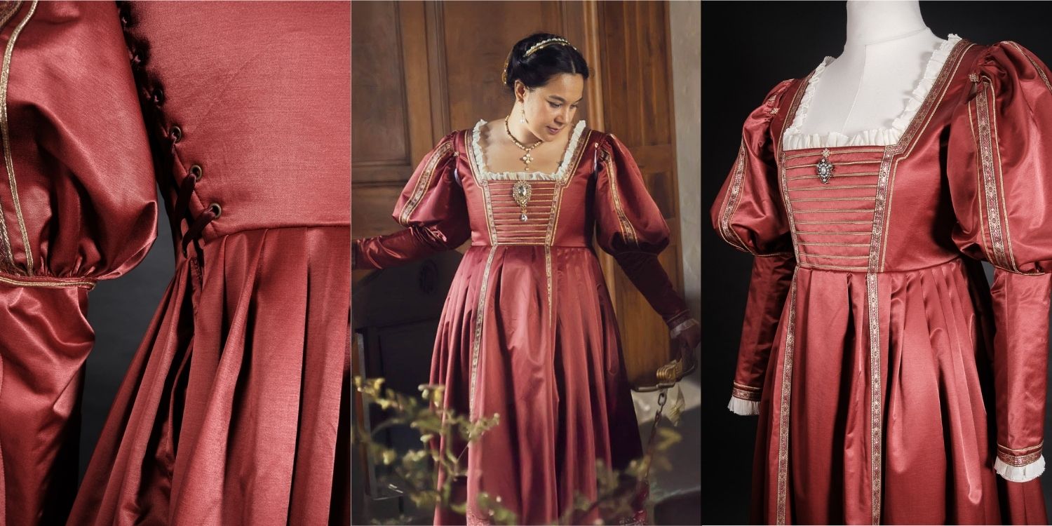 Robe renaissance satin