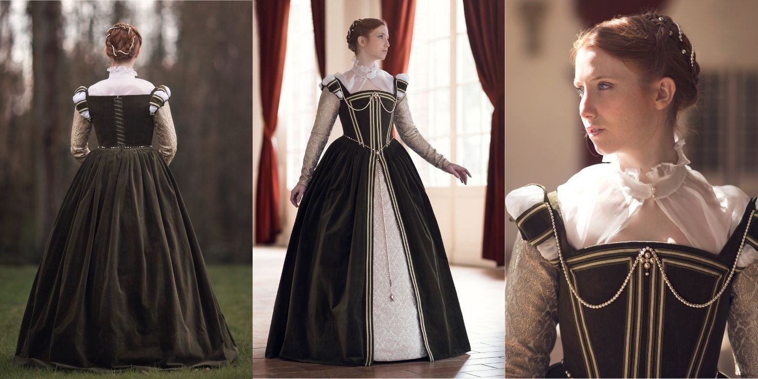 Robe renaissance française 1560